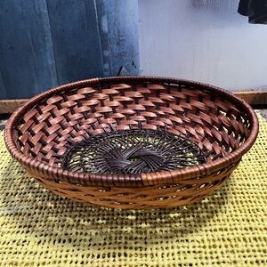 Handcrafted Brown Woven Basket